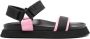 Moschino logo-jacquard flat sandals Black - Thumbnail 1