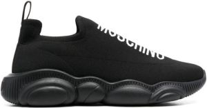 Moschino logo-lettering low-top sneakers Black