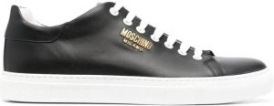 Moschino logo-lettering low-top sneakers Black