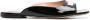 Moschino logo-lettering patent sandals Black - Thumbnail 1