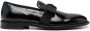 Moschino logo plaque bow-detail loafers Black - Thumbnail 1