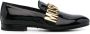 Moschino logo-plaque patent loafers Black - Thumbnail 1