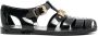 Moschino logo-plaque sandals Black - Thumbnail 1