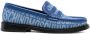 Moschino logo-print denim loafers Blue - Thumbnail 1