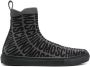 Moschino logo-print high-top sneakers Black - Thumbnail 1