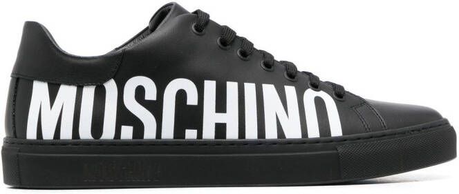 Moschino logo-print low-top sneakers Black
