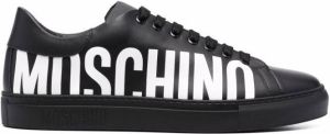 Moschino logo print low-top sneakers Black
