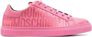 Moschino logo-print low-top sneakers Pink
