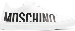 Moschino logo-print low-top sneakers White