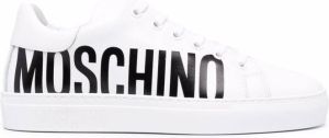 Moschino logo-print low-top sneakers White