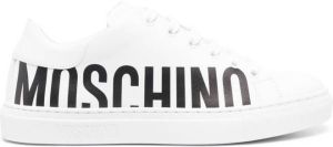 Moschino logo-print low-top sneakers White