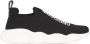 Moschino logo-print sock-style sneakers Black - Thumbnail 1