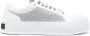 Moschino logo-shoelace leather sneakers White - Thumbnail 1