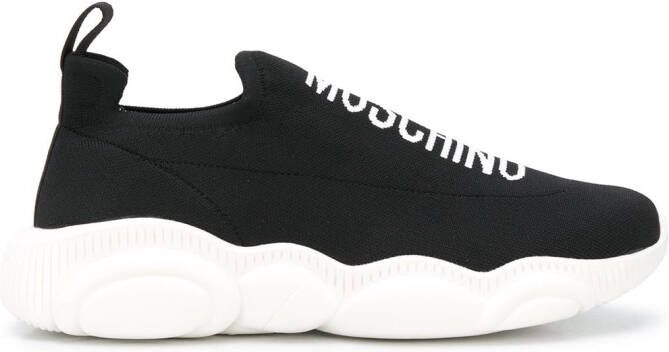 Moschino logo sock sneakers Black