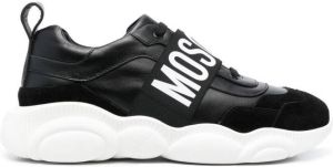 Moschino logo-tape low-top sneakers Black