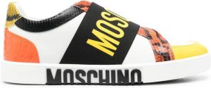 Moschino logo-tape sneakers White