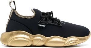 Moschino low-top two-tone sneakers Black