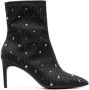 Moschino monogram crystal-embellished boots Black - Thumbnail 1
