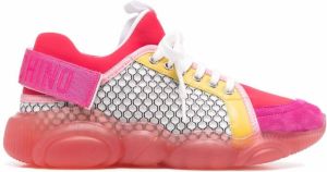 Moschino multi-panel lace-up sneakers Pink