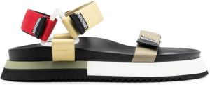 Moschino open-toe platform sandals Black