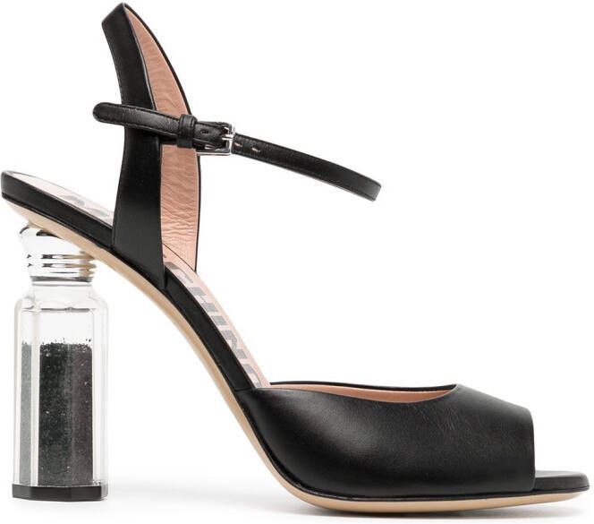 Moschino pepper shaker heeled sandals Black