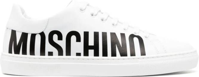 Moschino Serena leather sneakers White