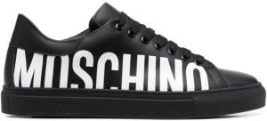 Moschino side logo-print low-top sneakers Black