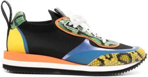 Moschino snakeskin-effect low-top sneakers Black