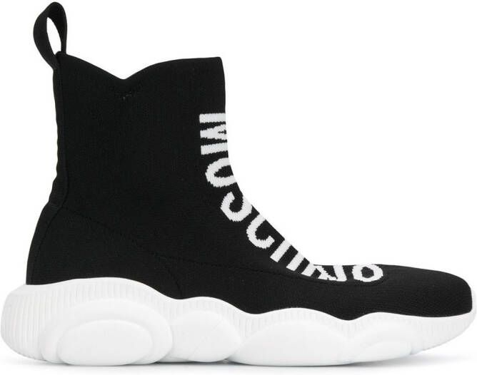 Moschino sock styled sneakers Black
