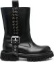 Moschino spike-embellished leather boots Black - Thumbnail 1