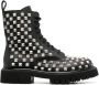 Moschino stud-embellished leather boots Black - Thumbnail 1