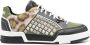 Moschino stud-embellished low-top sneakers Grey - Thumbnail 1