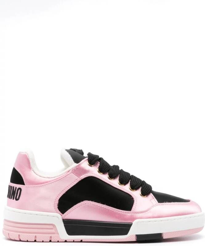Moschino Teddy Bear-motif sneakers Pink