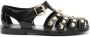Moschino Teddy Bear-studded patent sandals Black - Thumbnail 1