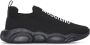 Moschino Teddy sole logo sock sneakers Black - Thumbnail 1