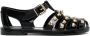 Moschino Teddy-stud caged sandals Black - Thumbnail 1