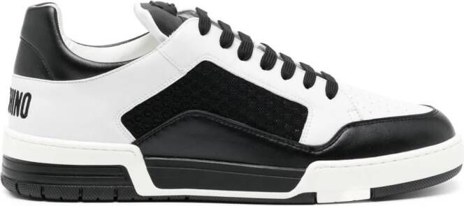 Moschino two-tone panelled sneakers Black