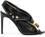 Moschino zip-detail stiletto sandals Black - Thumbnail 1