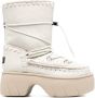 Mou 65mm chunky lace-up boots White - Thumbnail 1