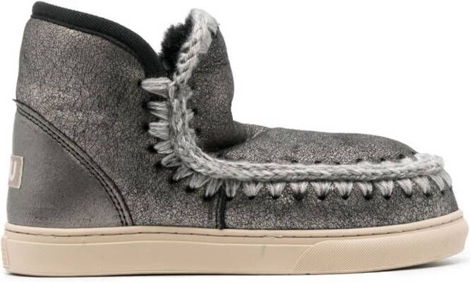 Mou chunky slip-on boots Grey