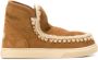 Mou crochet stitch-trim sneaker boots Brown - Thumbnail 1