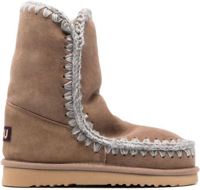 Mou Eskimo 24 leather ankle boots Brown