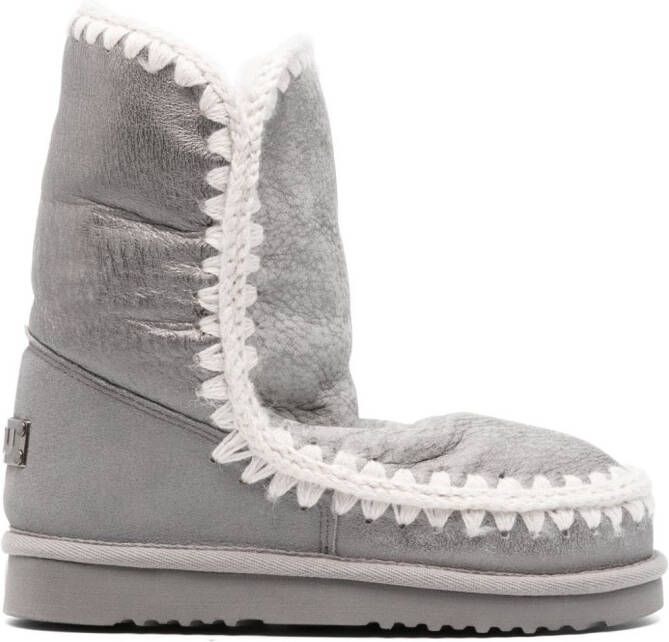 Mou Eskimo 24 leather boots Grey