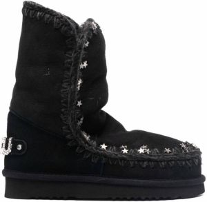 Mou Eskimo 24 star embellished boots Black