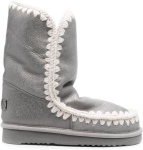 Mou Eskimo 24 woven wool boots Silver