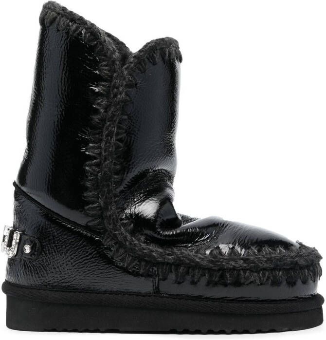 Mou Eskimo leather boots Black