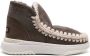 Mou Eskimo leather sneaker boots Brown - Thumbnail 1