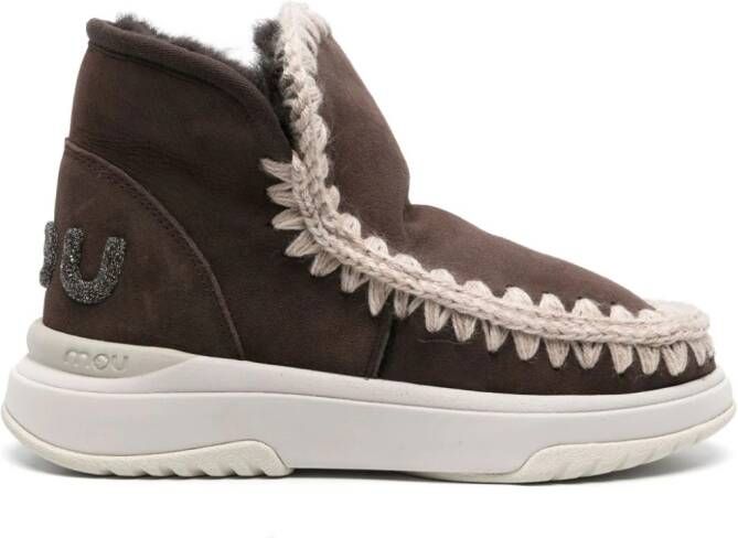 Mou Eskimo shearling-lined boots Brown
