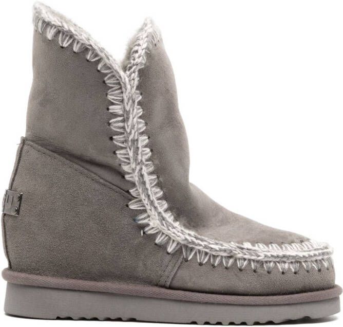 Mou Eskimo shearling-lined suede boots Grey