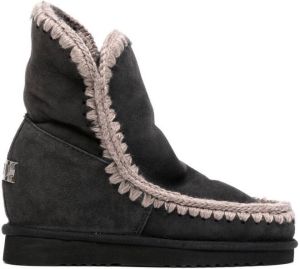 Mou Eskimo two-tone suede boots Black